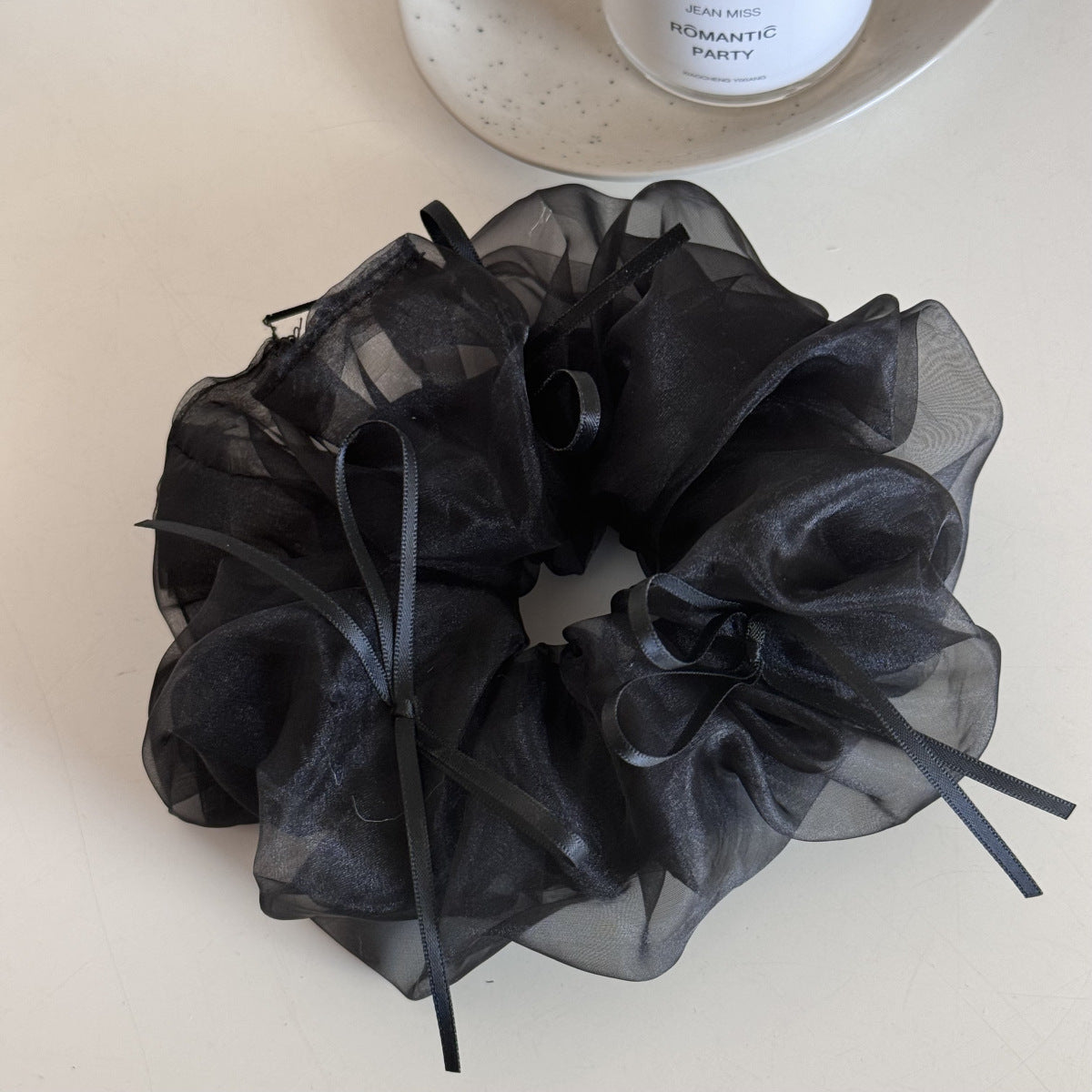 Ballet Ribbon Bow Tulle Scrunchie