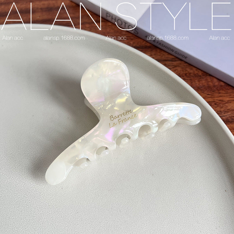 Coffee Brown Acetate Hair Clip