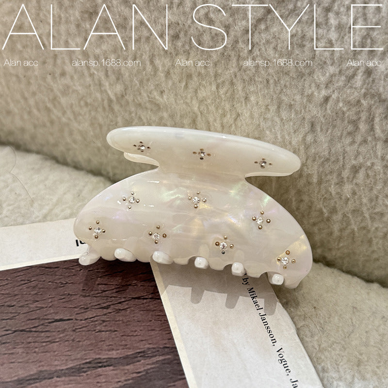 Star Rhinestone Acetate Hair Clip