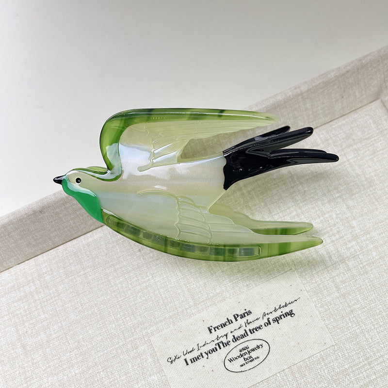 Swallow Acetate Claw Clip