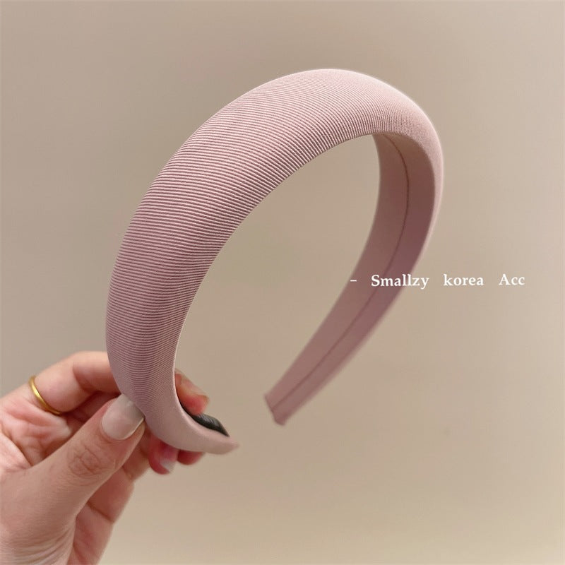 Solid Color High-Top Fabric Headband