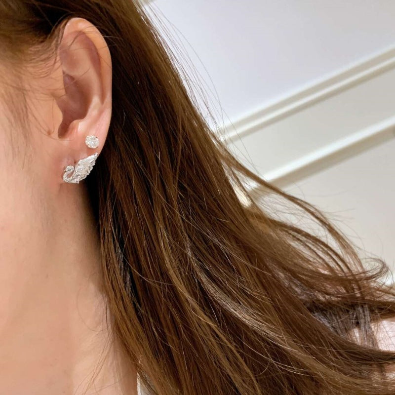 Brushed Swan Jewelry Set