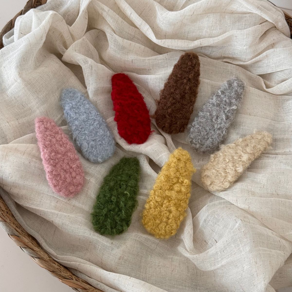 Colorful Plush BB Hair Clip