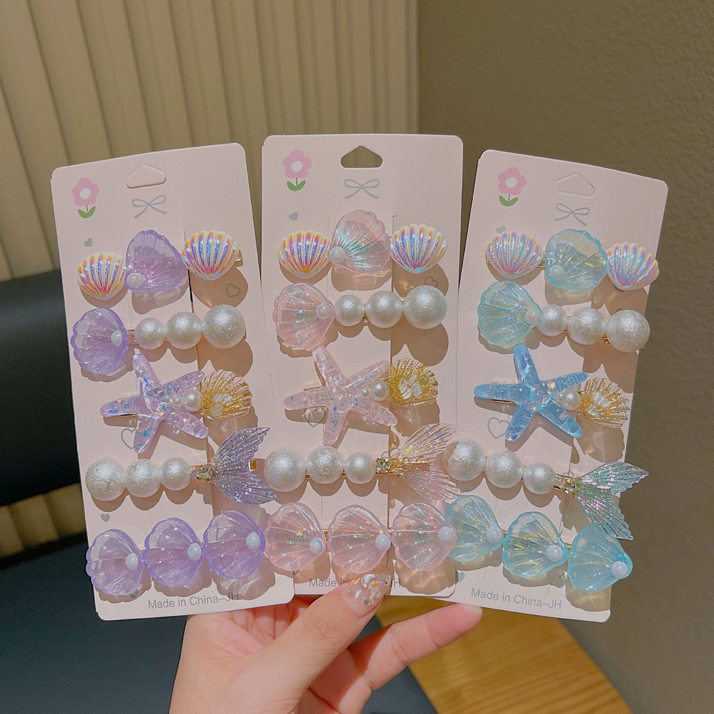 Cute Shell Pearl Hair Clip