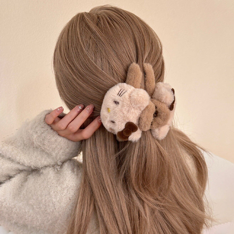 Plush Large Hair Claw Clip