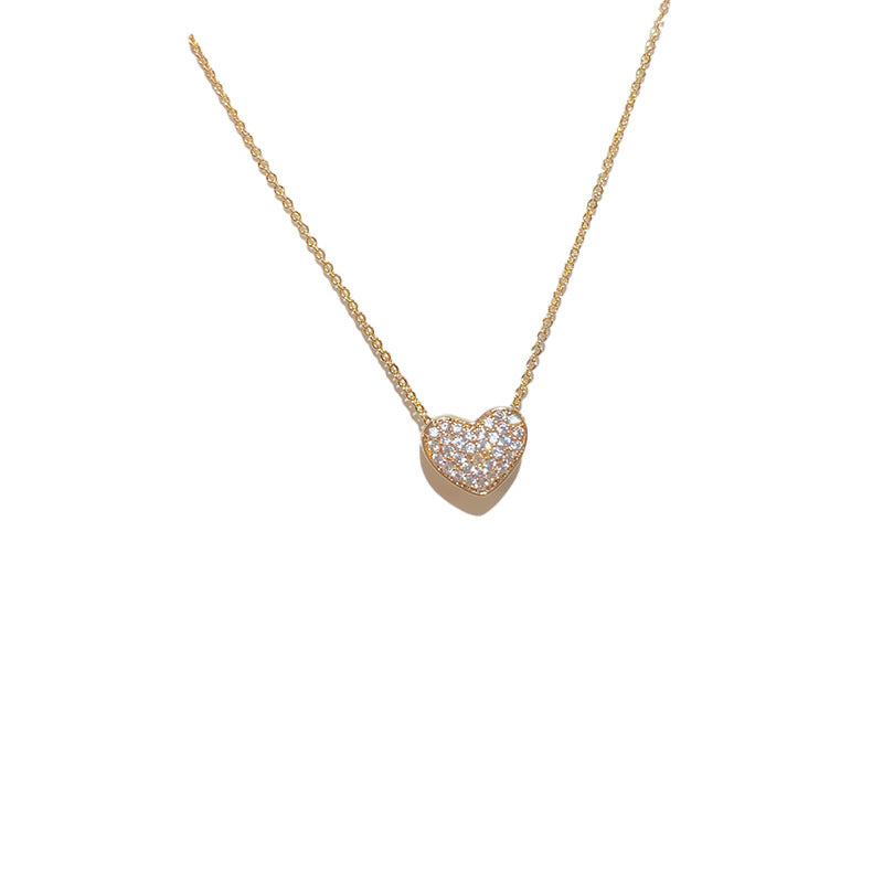 Heart of Tides — Double-Sided Micro Zircon Shell Necklace