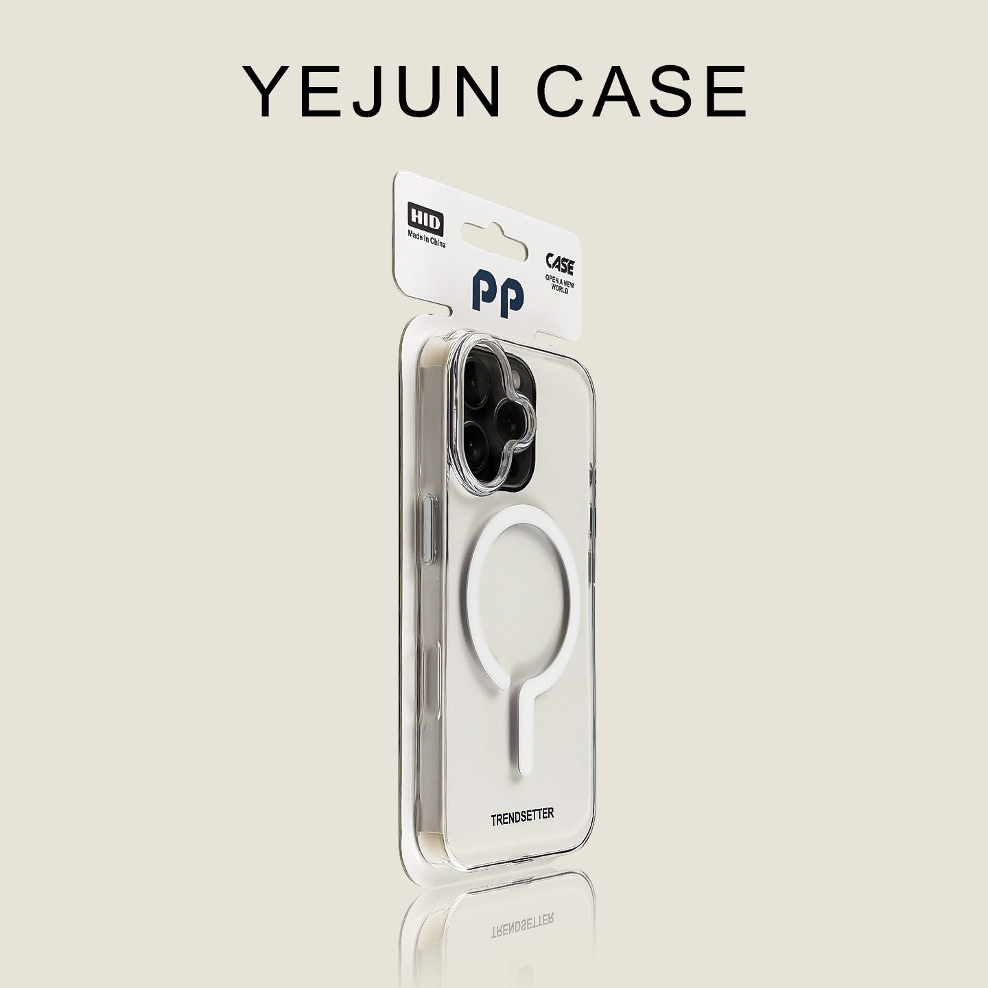 Colorful Magnetic Clear iPhone Case