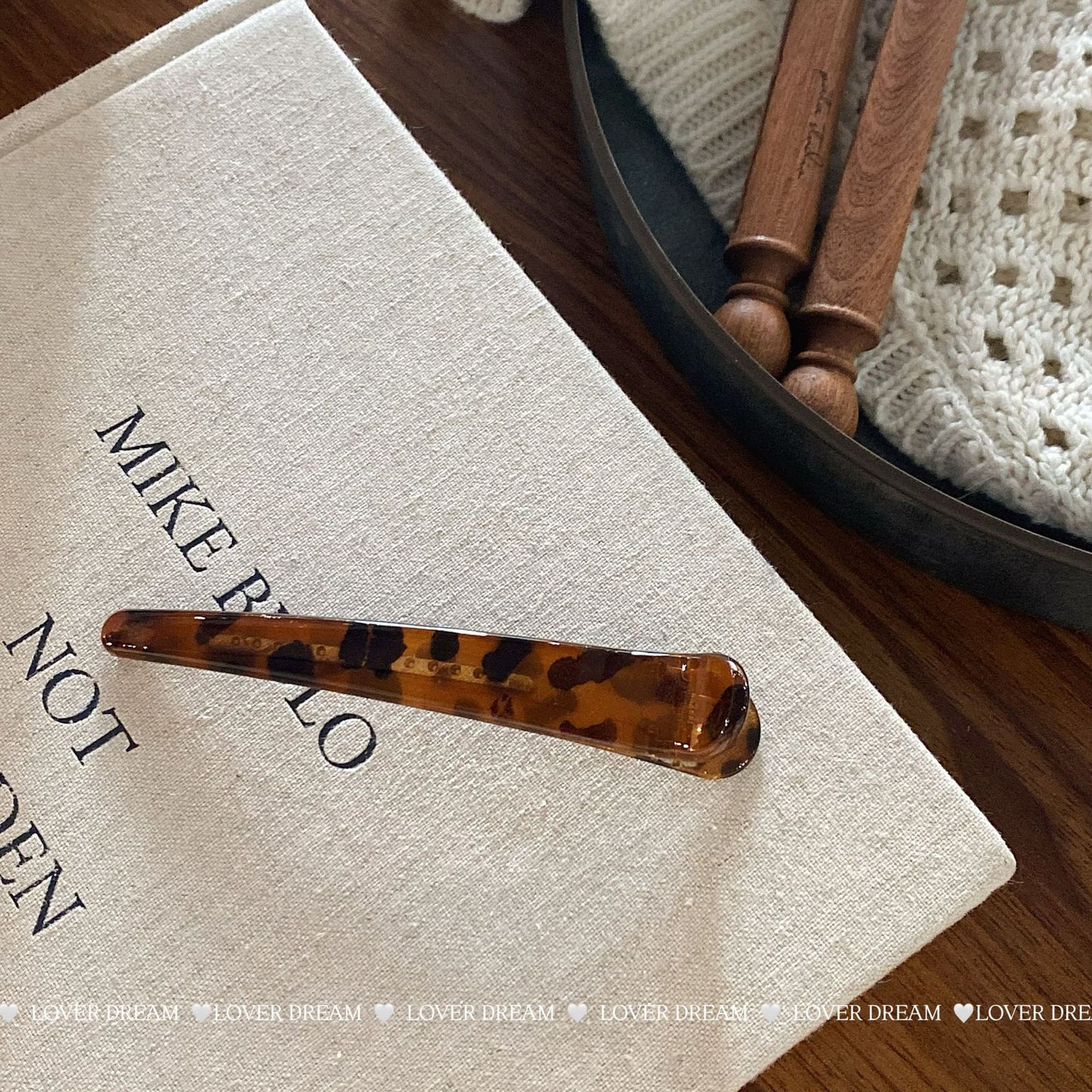 Leopard Print Bangs Clip