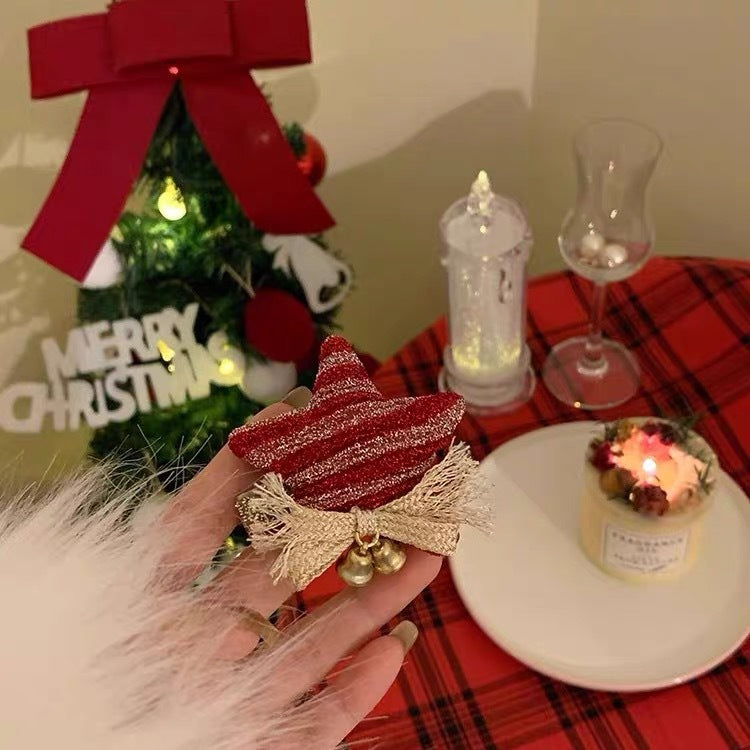 Red Christmas Hat Plush Headband