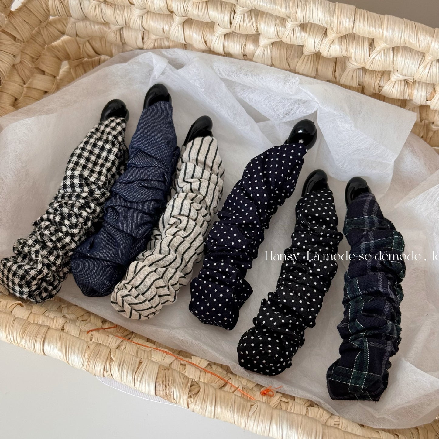 Vintage Polka Dot Banana Clip