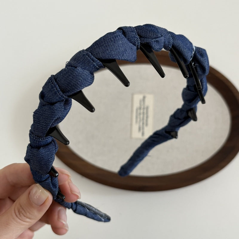 Denim Blue High-Crown Hairband