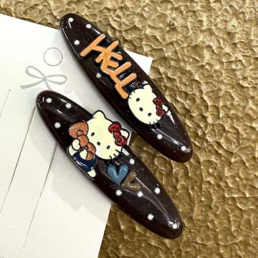 Hello Kitty Polka Dot Hair Clip