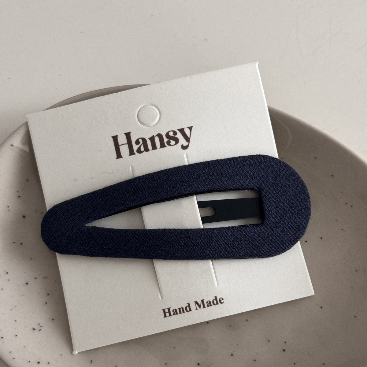 Blue-Gray Lace Plaid Hair Clip & Scrunchie