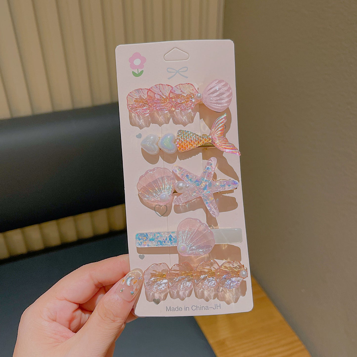 Cute Shell Pearl Hair Clip