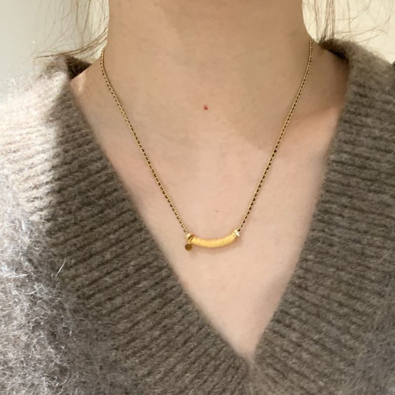 Midnight Smile — Vintage Tiger Eye Black Gold Necklace & Bracelet