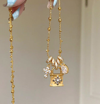 Eternal Faith — Cross Lock Pendant Necklace