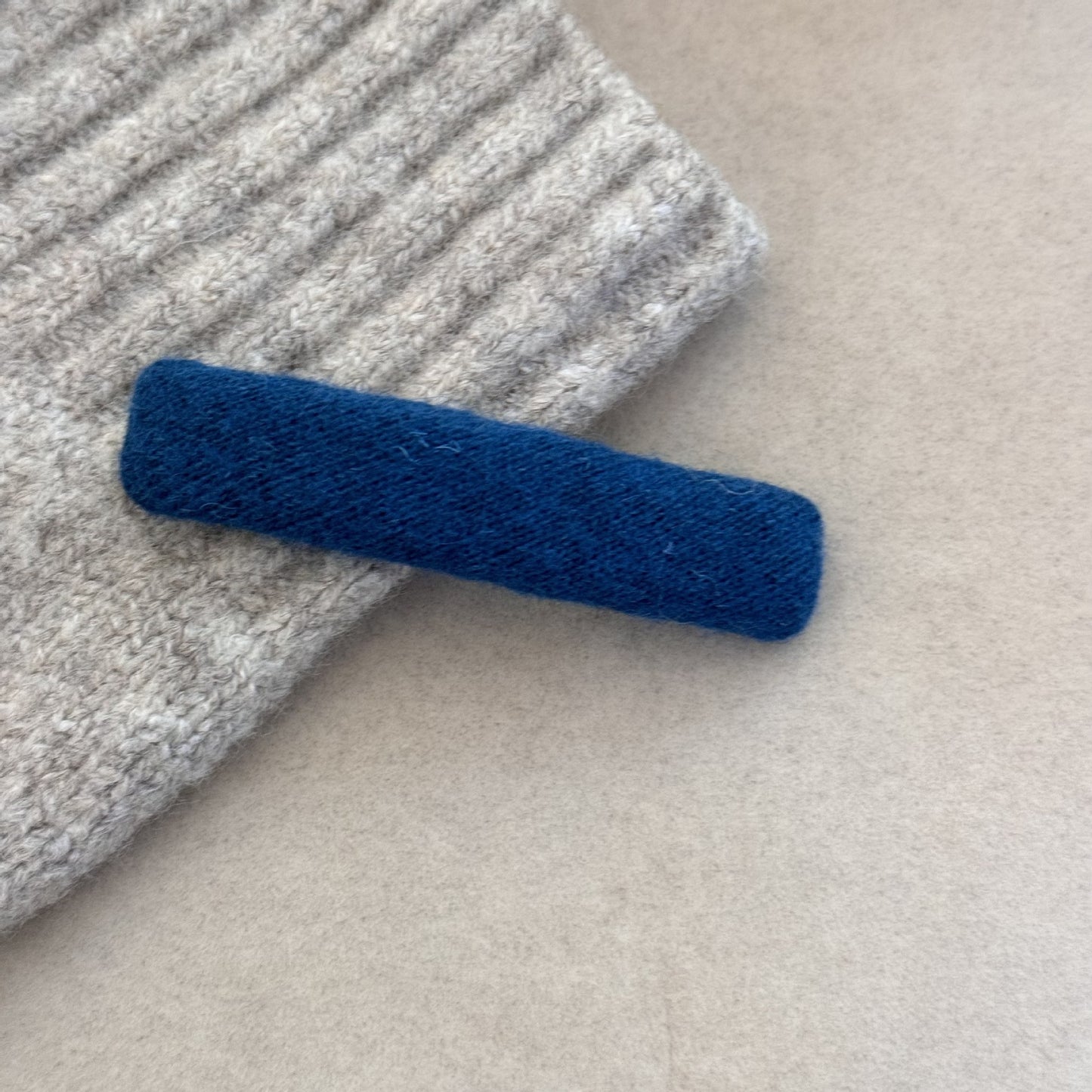 Colorful Flocked Wool Hair Clips