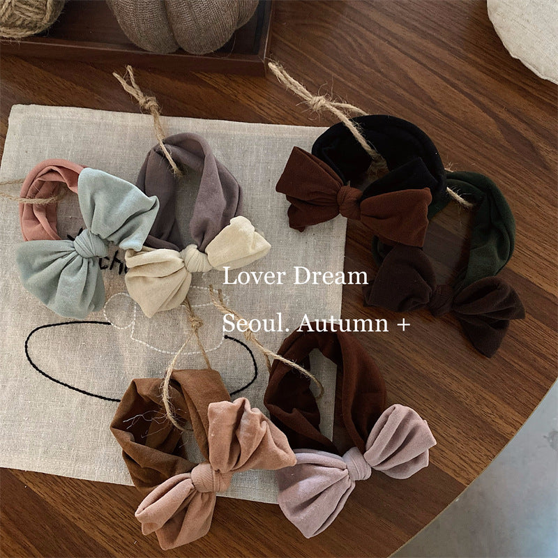 Soft Fabric Bow Hair Tie