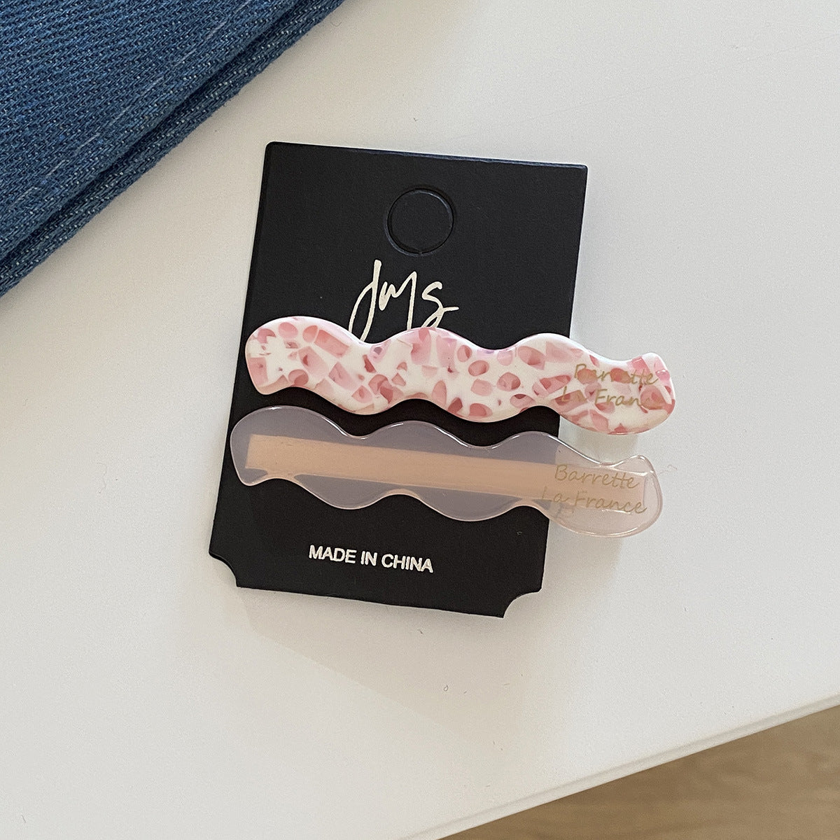 Korean Wave Acetate Hair Clip Set