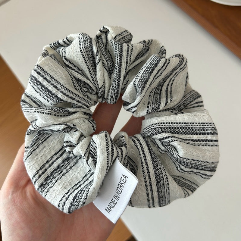 Sea Salt Striped Hair Scrunchie