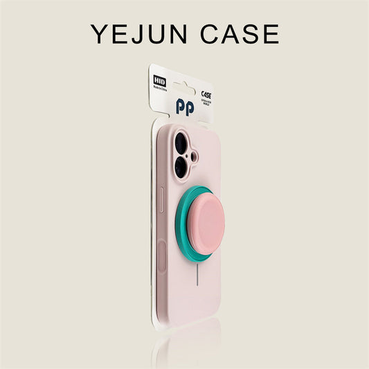 Color Block Magnetic Pop Grip iPhone Case