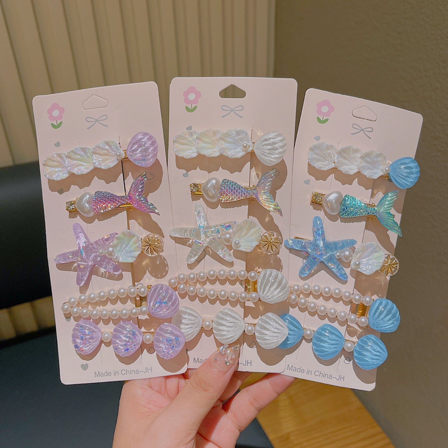 Cute Shell Pearl Hair Clip