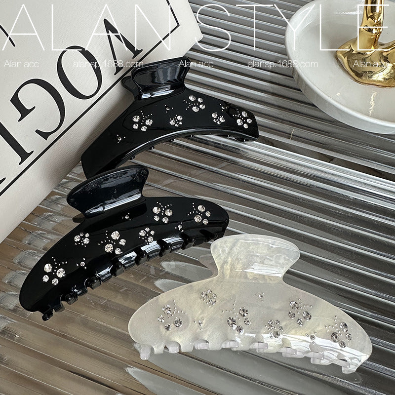 Star Rhinestone Acetate Hair Clip