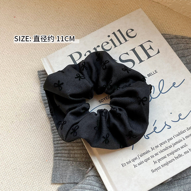Luxury Black Bow Hair Tie