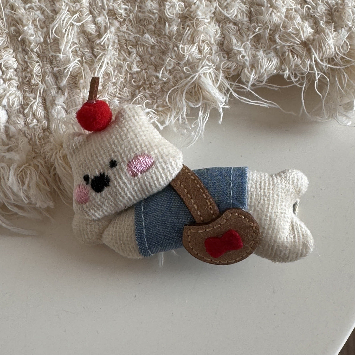 Cute Puppy Bow Claw Clip