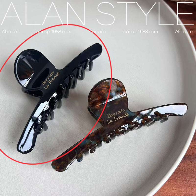 Coffee Brown Acetate Hair Clip