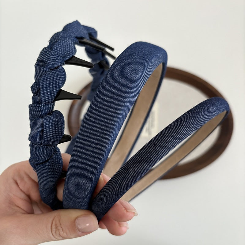 Denim Blue High-Crown Hairband