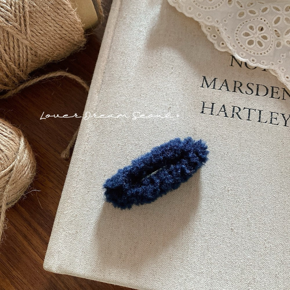 Colorful Plush Geometric BB Clip