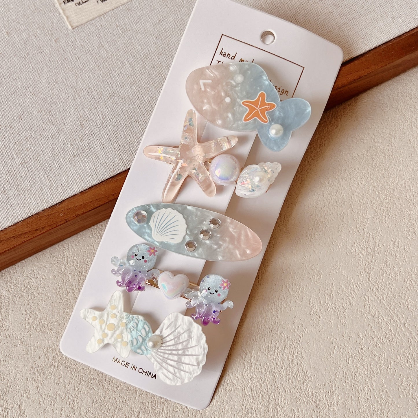 Ocean Shell Star Hair Clip