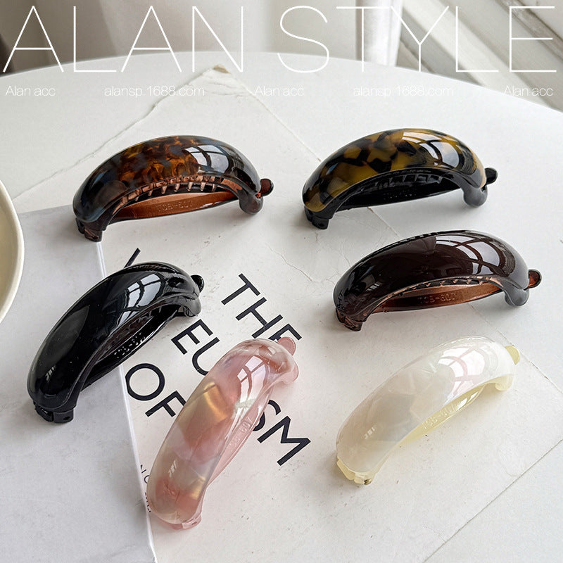 Minimalist Acetate High Ponytail Clip