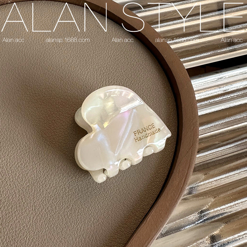 Mini Heart Acetate Hair Claw