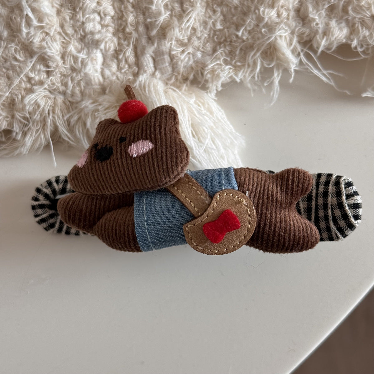 Cute Puppy Bow Claw Clip