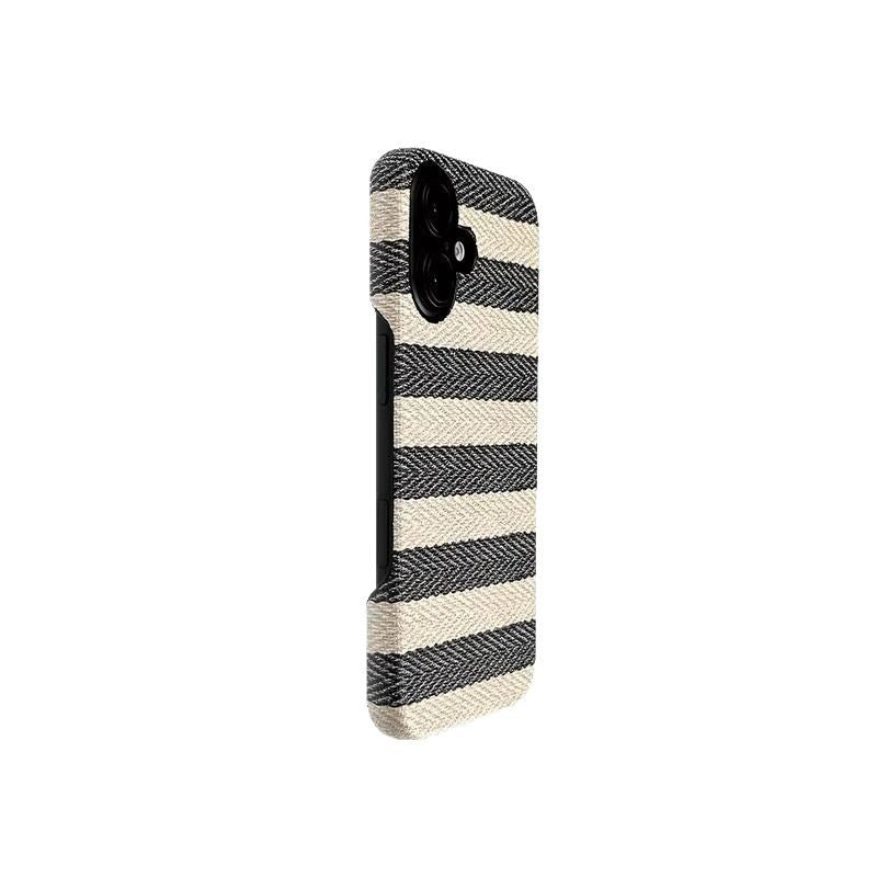 Stripe Fabric iPhone Case (Multi-Color Options)