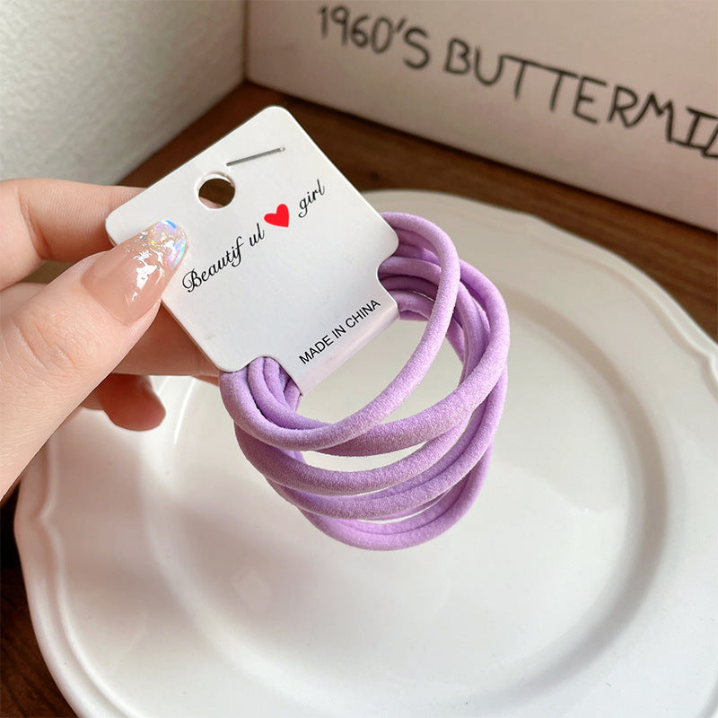 Set of 6 Soft Hair Elastics