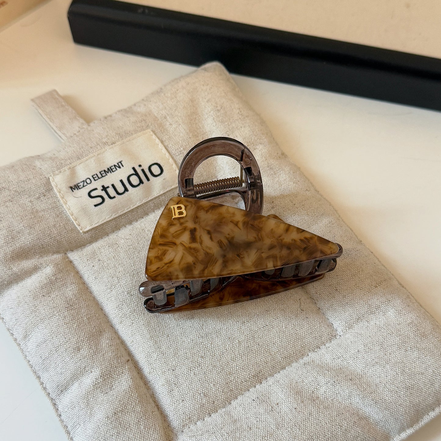 Triangle Acetate Half-Up Hair Claw