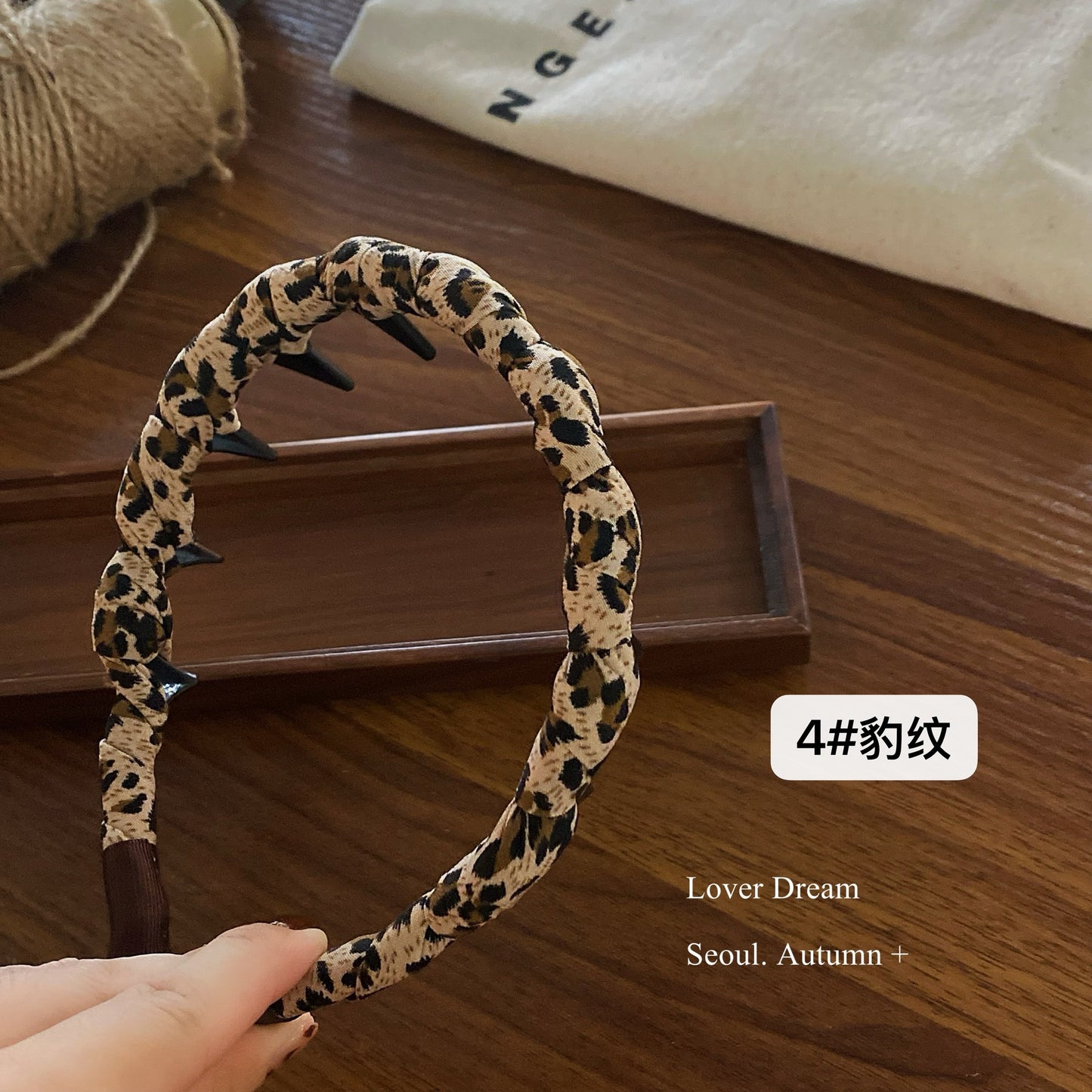 Leopard Fabric Tooth Headband