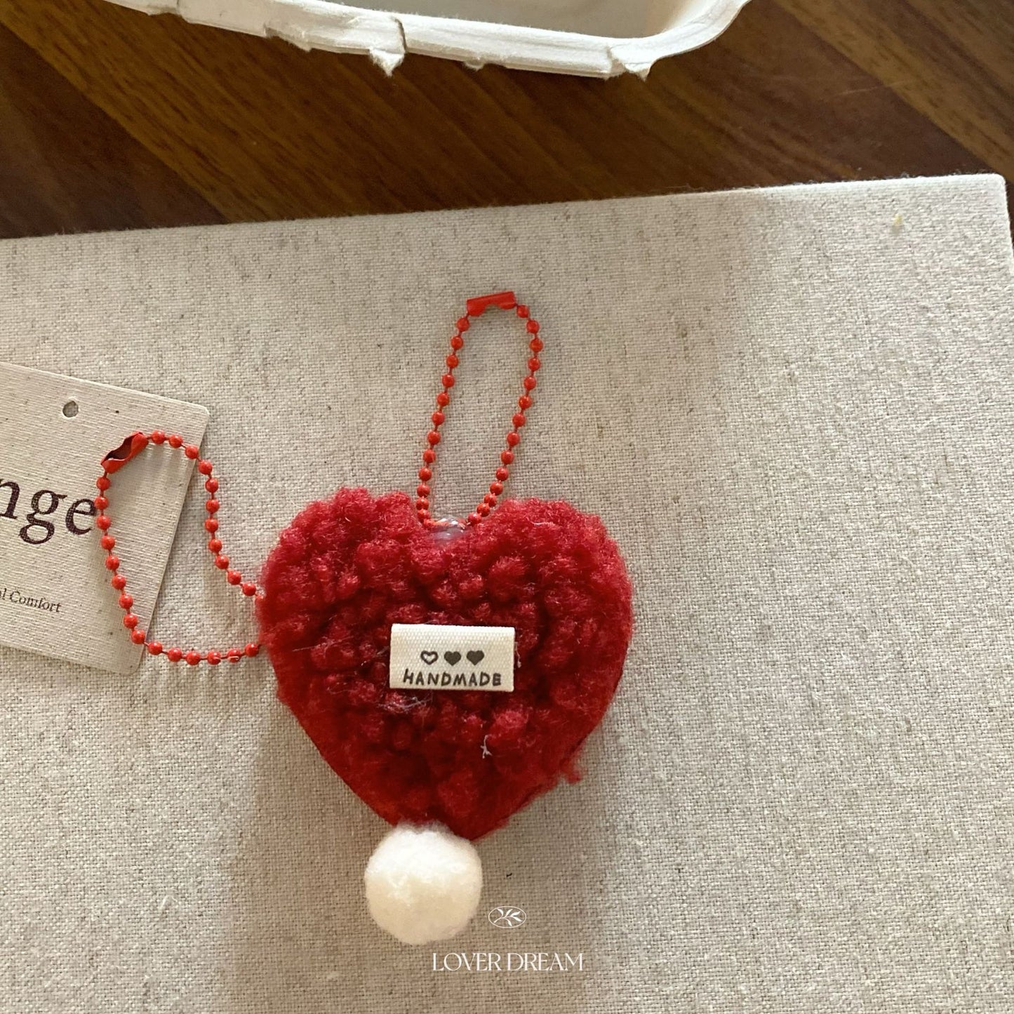 Red Christmas Bear & Cherry Keychain