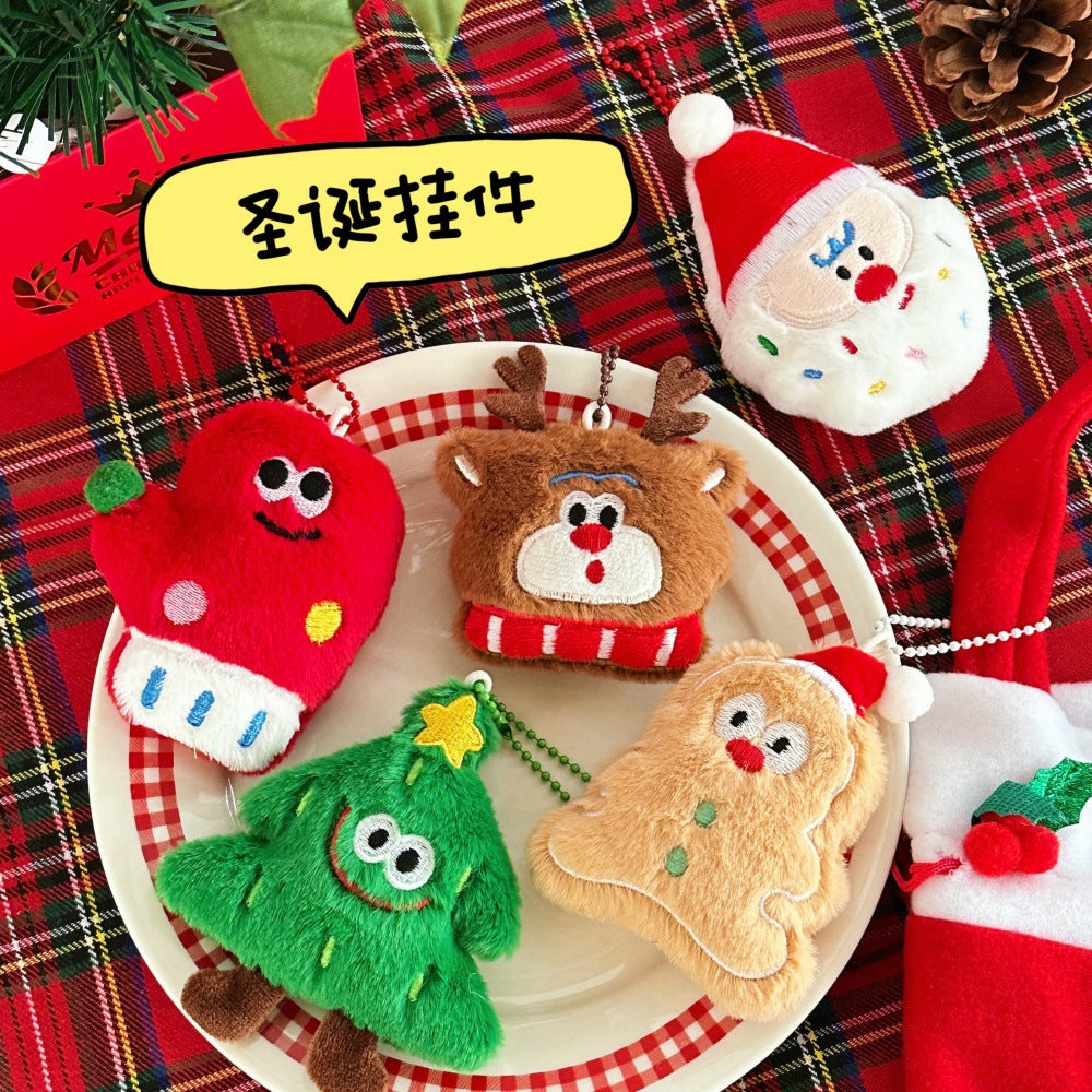 Cute Plush Santa Christmas Pendant