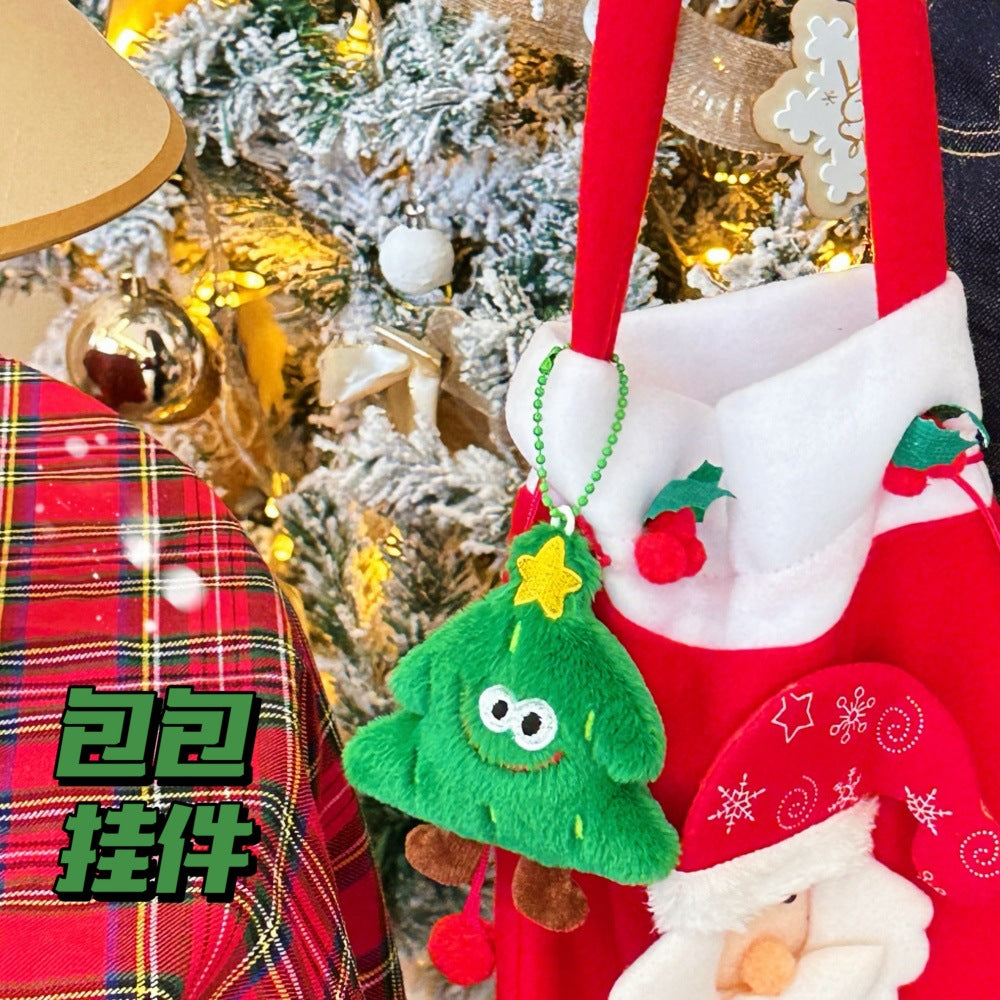 Cute Plush Santa Christmas Pendant