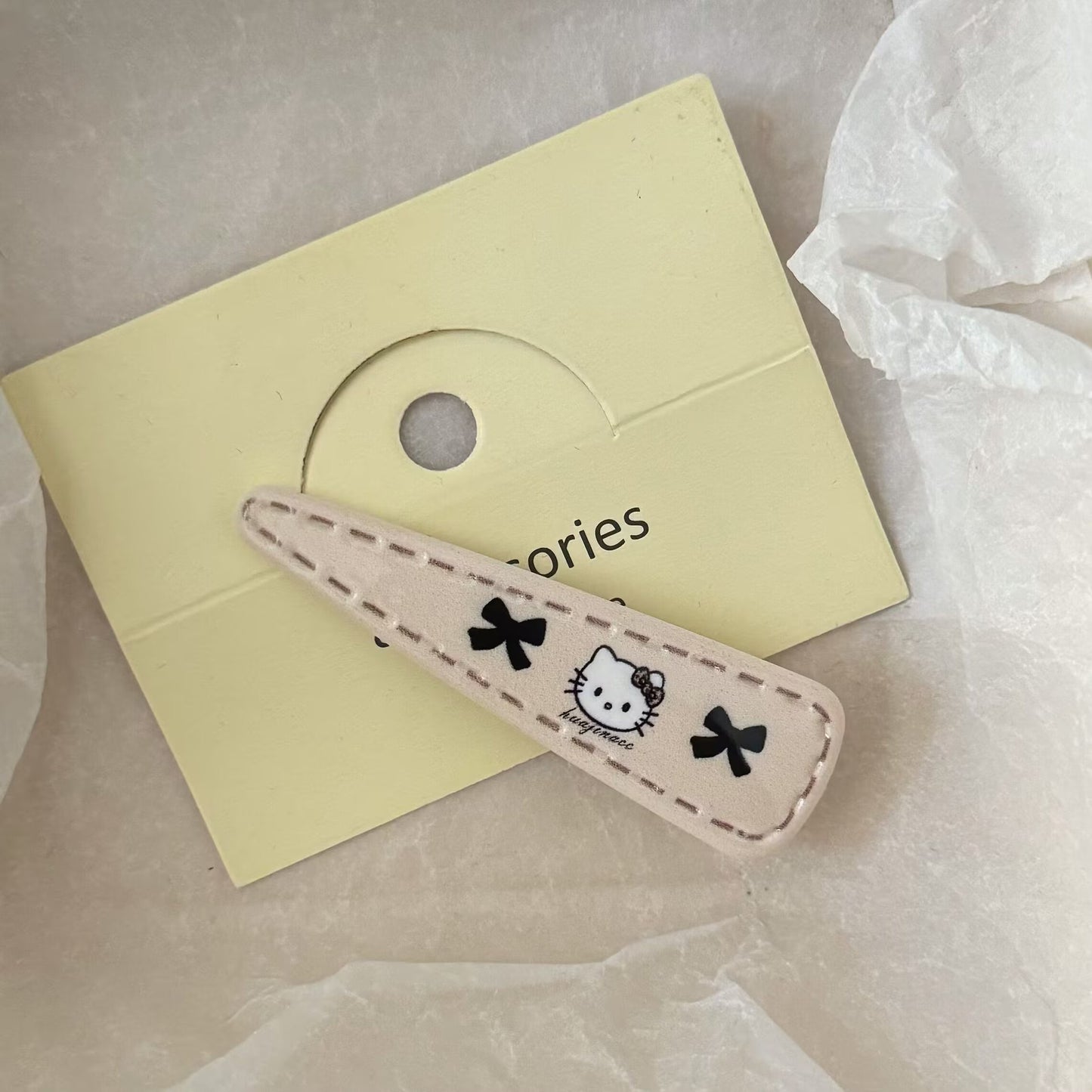 Brown Cat Triangle Hair Clip