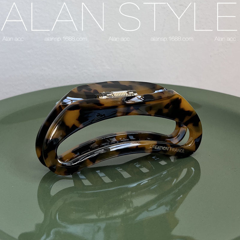 Large Tortoiseshell Acetate Hair Clip