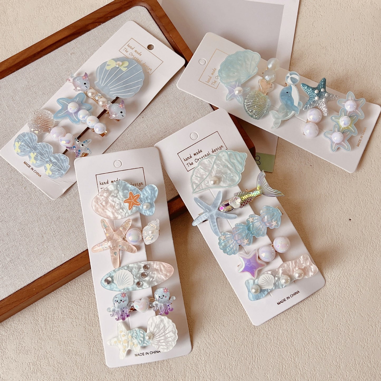 Ocean Shell Star Hair Clip