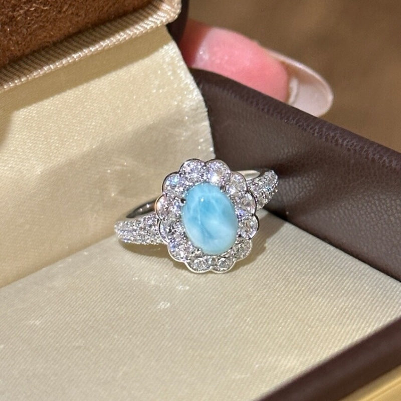 Ocean Aura – Pavé Zirconite & Sea Stone Set