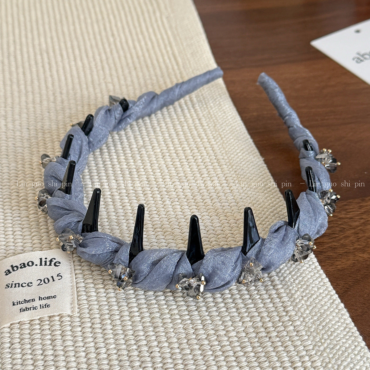 Rhinestone Wave High-Top Headband