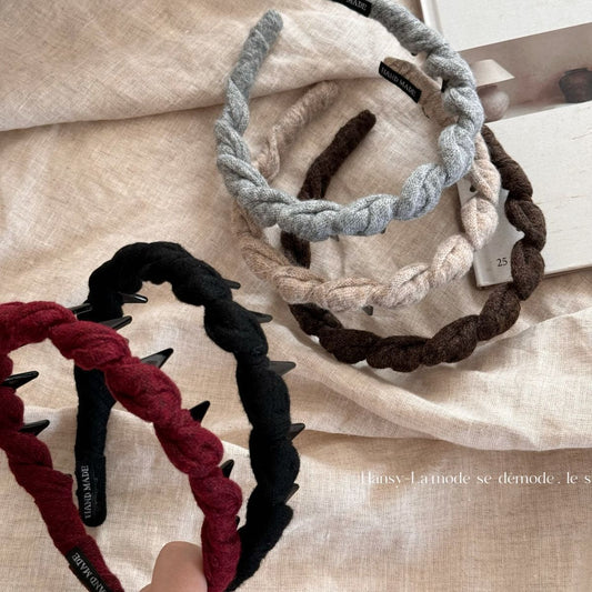 Twisted Braided Wide-Tooth Headband
