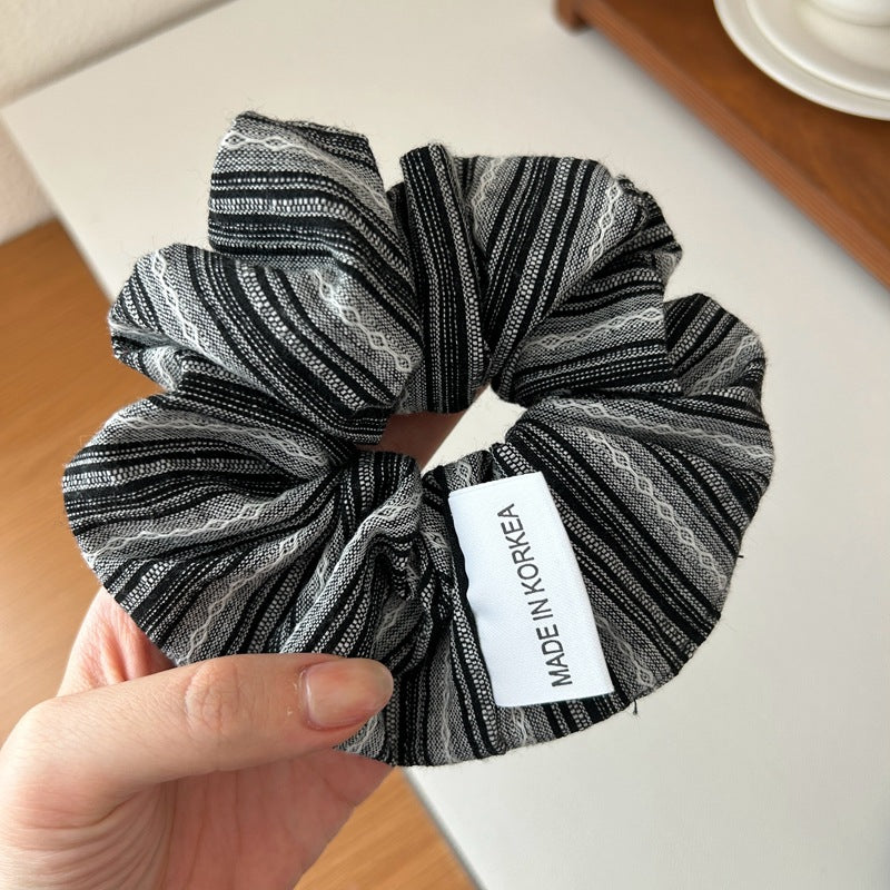 Sea Salt Striped Hair Scrunchie